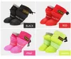 Dog Rain Boots for Small Medium Dogs Waterproof Shoes Winter Warm Puppy Snow Fleece Soft Silicon Adjustable AntiSlip 240304