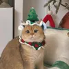 Vêtements pour chiens Chat Chapeau d'arbre de Noël Mignon Tricot pour chats Accessoires de fête Thème d'Halloween pour animaux de compagnie