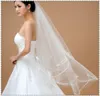 Specialerbjudande Onelayer Pencil Edge Whiteivory billigt i Stock New Fashion Tulle Wedding Veil9420687