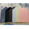 Tapis de prière pour musulman Ramadan flanelle tapis culte à genoux gaufrage tapis de sol antidérapant doux Portable tapis de voyage 240226