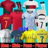 Gracz fanów Al Nassr FC Soccer Jerseys Ronaldo 2024 Home Away Away 24 25 Cr7 Aboubakar Men Football Shiirt Kids Portugal Bruno Fernandes Joao Felix Ruben Rafa Leao