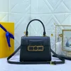 Dauphine Capital Rande Hande Flip Tote Bag Designer Dembag Women Женская роскошная роскошная сумка для плеча на плечо. Классические коричневые черные сумочки