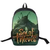 Sac à dos Sea Of Thieves 16 pouces, sacs d'école pour étudiants, sac à livres imprimé, imperméable, pour adolescents, garçons et filles, 291n