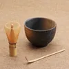 Whole-ceremony 3pcs sets matcha bowl bamboo scoop matcha whisk teaware249d