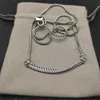 2024DY витые ювелирные изделия женское ожерелье люксовый крест кулон кабель проволочные цепи для мужчин модельер длинные ожерелья для женщин модные zh141 B4