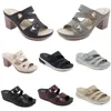 2024 Sommer Damenschuhe Sandalen Niedrige Absätze Mesh-Oberfläche Freizeit Mama Schwarz Weiß Rot Grün Große Größe 36-42 O4-1 GAI