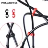 Bike Derailleurs RISK 50PCS Bicycle Rotatable 360 Degree Line Pipe Buckle MTB Derailleur Shift Cable Brake S Style Clips