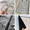 Fashion Black Velvet Zipper Jewelry Roll Bag for Jewellery Ring Earrings Organizer Storage Bag Portable Necklace Display Cases 240301