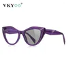 Солнцезащитные очки Vkyee Butterfly Rame Recape Eyewear можно настроить рецептурные бокалы для модного дизайна Anti Blue Light Myopia 2166