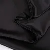 Ensemble de literie de luxe-noir entièrement en satin de soie solide 4 pcs queen king size home textile ling lin lin coutte couvercle coquette lit s258m