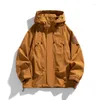 Men's Jackets Spring Autumn Outdoor Hooded Zip-up Wind-Proof Jacket High Quality Casual Loose Streetwear Windbreaker Couple Men Clothing