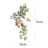 Decorative Flowers Artificial Flower Swag Arrangement Handmade Hanging Centerpiece Garland For Front Door Reception Table Ceremony Ornament