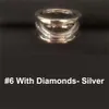 Com caixa de presente moda 316l titânio aço zero anel casal jóias de prata anéis para homens e mulheres anel de banda dos homens das mulheres anéis de casamento