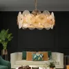 Moderne Luxus Glas Led Decke Kronleuchter Parlor Wohnzimmer Decke Lampe Shop Anhänger Lichter Hause Dekorationen Glanz