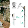 Homful Nordic 195G/PC Trekking Poles Walking Sticks Alpenstock Telescopic Ultralight Premium Carbon Justerable med Quick Lock 240306