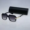 Venda de mulheres 607 óculos de sol femininos condução moda óculos de metal uv400 óculos de sol tamanho grande com box245e