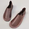 Casual Shoes Men's Slip On Man Loafers Genuine Leather Male Flat Summer Barefoot