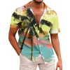 メンズTシャツ男性用カジュアルファッションサマーショートスリーブトップボタン印刷Tシャツソフトファブリックプルオーバーロパデマブル