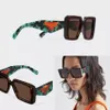 Symbole gafas de sol diseñador verde turquesa verano marco de acetato negro gafas de sol de lujo para mujer playa retro gran cuadrado completo Fr246q