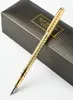 高品質10kゴールドファウンテンペン05mmフルメタルゴールデンクリップインクペンカネタステーショナリーオフィス学用品038604799724