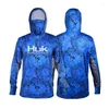 Jachtjassen HUK Visserijshirt UPF 50 Gezichtsbedekking met capuchon Kleding Zon UV-bescherming Lange mouw capuchon Herenmasker Camisa De Pesca