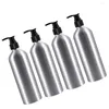 Liquid Soap Dispenser 4 Pcs Dispensing Aluminum Bottles Toilet Decor Lotion Bath Room Decoration Reuseable