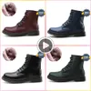 Dr Martinser Boots Doc Martenser 디자이너 부츠 남자 여자 고급 로퍼 트리플 흑백 클래식 눈 발목 짧은 부츠 겨울 눈 야외 따뜻한 신발