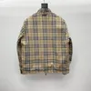 Highend brand mens jacket high quality double sided wear design US size striped jacket luxury top designer jacket