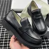 Nuevo diseñador de mujer estilo preppy Chica Lolita JK Zapatos Mocasines Mujeres Estudiantes Cuero cepillado Tacones medios Mocasines Zapatos poco profundos Estilo japonés Zapatos lindos para niñas Tamaño 35-41