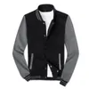 Vestes pour hommes Casual Sport Baseball Veste Poches Revers Cardigan extérieur Snap Fermeture Hommes Printemps Automne Mode Pull Streetwear