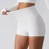 Lu Align Lemon Ribbed Sömlös kvinnors push Sports Up Casual High midja Booty Feminino Gym Fiess Workout Slim Shorts Gym Jogger Sport