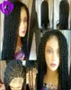 150 -gęstość senegalska peruka długie krocze peruki czarne syntetyczne koronkowe przednią perukę z włosami dla czarnych kobiet9723470