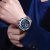 Zegarstki 2024 Zegarki męskie luksusowa najlepsza marka sportowa Waterproof Watch zegarek dla mężczyzny Pasek Brązowy Chronograph Chronograph Quartz