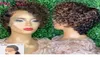 1B 30 miodowe blondynki t częściowe peruki dla czarnych kobiet krótkie bob afro perwerly curly ludzkie włosy Pregor