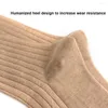 Men's Socks 6 Pairs Oversized For Men Long Harajuku Cotton Autumn Winter Solid Business Gentleman Formal Plus Size 47 48 49 50
