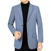 2024 Autumn New Middle aged Mens Casual Suit Coat Dads Single piece Non ironing Suit Mens