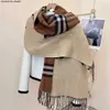 Écharpe châle en laine double face jacquard peignée classique pour femme, durable, design de luxe, 200x50cm