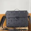 Designer Laptoptas Heren Aktetas Vrouwen Handtas Slot Brief Mode Lederen Messengers Tassen Merk Luxe Cross Body Bag242j