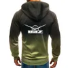 Männliche Farbverlauf Hoodies Sowjetunion Auto Cccp Udssr UAZ Harajuku Hip Hop Sweatshirt Reißverschluss Jacke Trainingsanzug Lässige Sportbekleidung