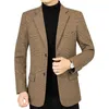 2024 Autumn New Middle aged Mens Casual Suit Coat Dads Single piece Non ironing Suit Mens