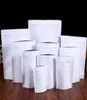 Stand Up White Kraft Paper Bag Aluminium Foil Packaging Pouch Food Tea Snack Lukt Proof Reserable Bags9265938