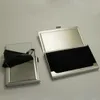 10PCS Blank DIY Stainless Steel Metal Business Name Credit ID Card Pocket Case Box Keeper Holder 240307