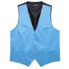 Vests Luxury Vest for Men Silk Black Blue Red Green Pink Gold Yellow Purple Solid Slim Fit Waistcoat Sleeveless Jacket Barry Wang