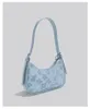 Jiaerdi floral luxo designer bolsa feminina harajuku correntes chique denim y2k saco senhoras casual doce legal bolso mujer 240226