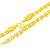 Collier en filigrane pour hommes, Design Dragon, or jaune 18 carats, chaîne à maillons rempli, bijoux Hip Hop, Style Cool, cadeau 3031