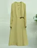 Robes décontractées 3XL 2XL Taille Vêtements 2024 Printemps Luxueux Femmes V-Cou Sweetheart Boucle Déco Manches Longues Longueur Mi-mollet Noir Violet