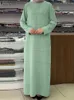 Ethnic Clothing Middle Eastern Hijab Dresses Muslim Fashion Abayas For Women ZANZEA Oversized Robe Turkey Kaftan Isamic Ramadan Arabic