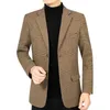 2024 Autumn New Middle aged Mens Casual Suit Coat Dads Single piece Non ironing Suit Mens