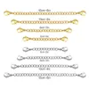 Chains Whole 8pcs lot 316L Plating Extended Chain Necklace Stainless Steel Rolo Gold Color 2 3 4 6 Inch ChainChains260M