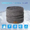 Scarves Soft Fabric Neck Warmer Cozy Winter Gaiter For Women Men Thick Fleece Lined Circle Scarf Ribbed Knit Cold Weather